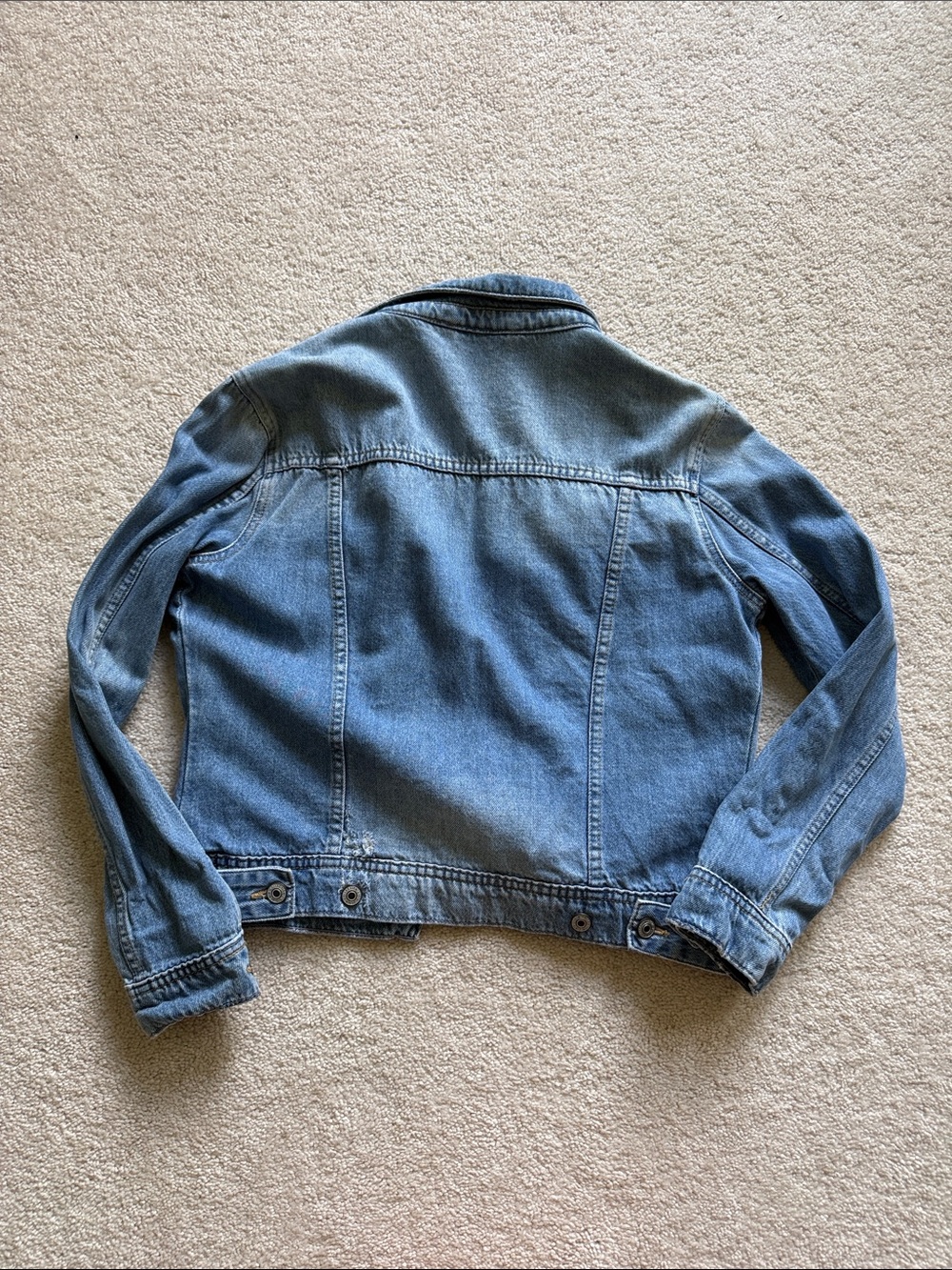 Denim jacket with oatches - Picture 5 of 8